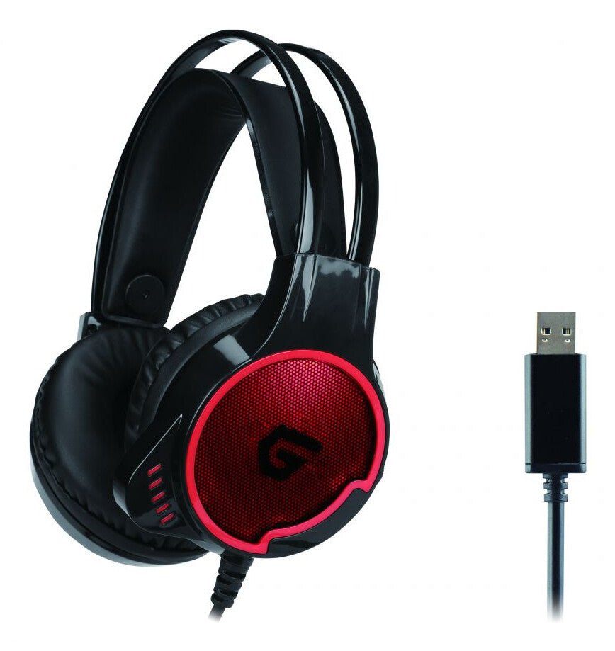 Conceptronic ATHAN U1 Headset Kabel Huvudband Spela USB Type-A Svart
