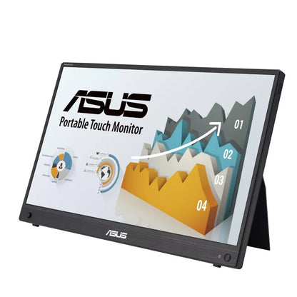 ASUS ZenScreen MB16AMTR platta pc-skärmar 39,6 cm (15.6") 1920 x 1080 pixlar Full HD LCD Pekskärm Svart