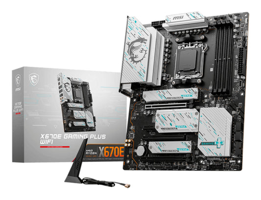MSI X670E GAMING PLUS WIFI moderkort AMD X670 AM5-sockel ATX
