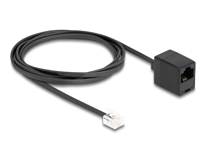 DeLOCK 88093 telefonkablar 2 m Svart