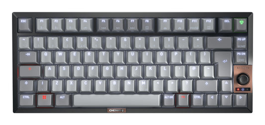 CHERRY KW 300W MX tangentbord Hem USB + Bluetooth QWERTY Engelska (Storbritannien) Svart, Koppar, Grå