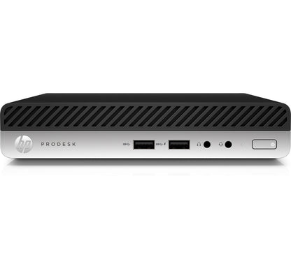 T1A HP ProDesk 400 G4 Refurbished Intel® Core™ i5 i5-8400T 8 GB DDR4-SDRAM 256 GB SSD Windows 11 Pro Mini PC Mini-PC Svart, Silver