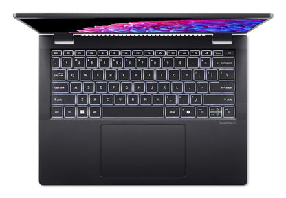 Acer TravelMate P6 TMP614-73-TCO-79JZ Intel Core Ultra 7 155H Bärbar dator 35,6 cm (14") WUXGA 16 GB LPDDR5x-SDRAM 512 GB SSD Wi-Fi 7 (802.11be) Windows 11 Pro Svart