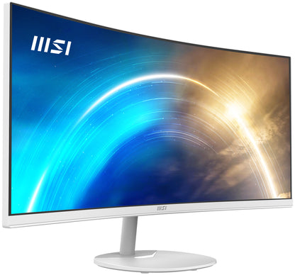 MSI Pro MP341CQ platta pc-skärmar 86,4 cm (34") 3440 x 1440 pixlar UltraWide Quad HD Vit