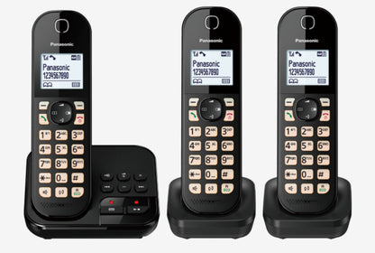 Panasonic KX-TGC 463GB DECT-telefon Namn och uppringnings-ID Svart