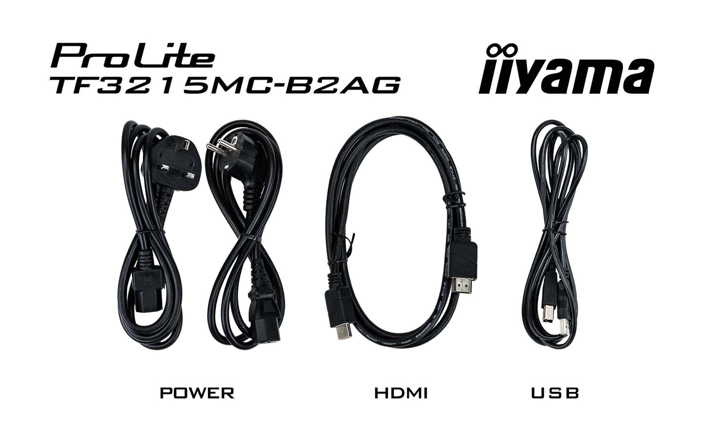 iiyama ProLite TF3215MC-B2AG platta pc-skärmar 80 cm (31.5") 1920 x 1080 pixlar Full HD LED Pekskärm kiosk Svart