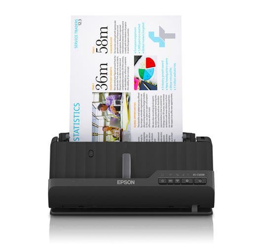 Epson ES-C320W ADF + arkmatad scanner 600 x 600 DPI A4 Svart