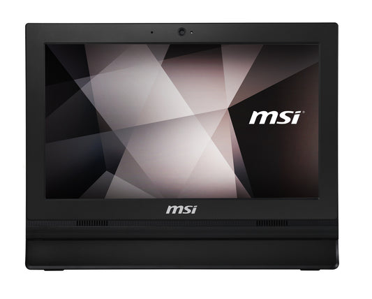 MSI Pro 16T 10M-228XDE Intel® Celeron® 5205U 39,6 cm (15.6") 1366 x 768 pixlar Pekskärm Allt-i-ett-dator 4 GB DDR4-SDRAM 250 GB SSD Wi-Fi 5 (802.11ac) Svart