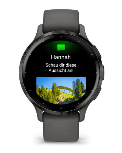 Garmin Venu 3S 3,05 cm (1.2") AMOLED 41 mm Digital 390 x 390 pixlar Pekskärm Grå Wi-Fi GPS