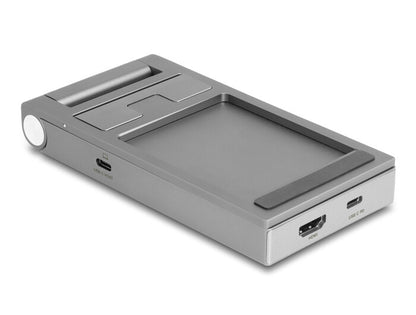 DeLOCK 88199 dockningsstationer för bärbara datorer Kabel USB 3.2 Gen 1 (3.1 Gen 1) Type-C Grå