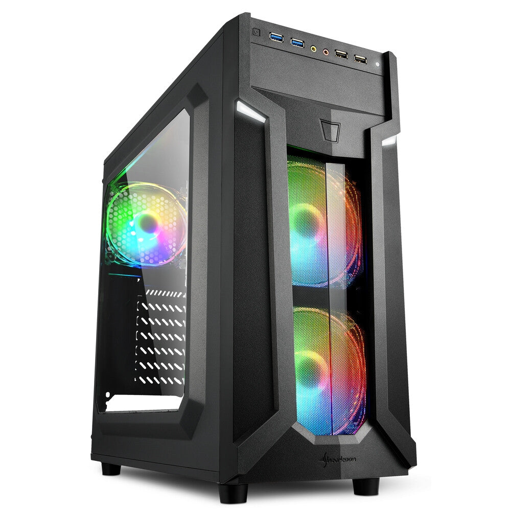 Sharkoon VG6-W RGB Midi Tower Svart