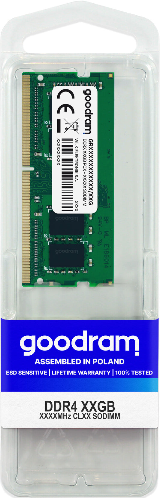 Goodram GR3200S464L22/16G RAM-minnen 16 GB 1 x 16 GB DDR4 3200 MHz