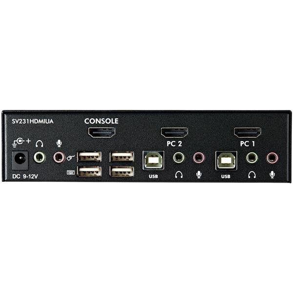 StarTech.com SV231HDMIUA KVM-switchar Svart