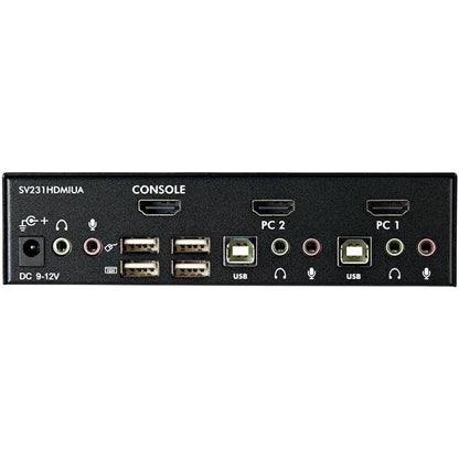 StarTech.com SV231HDMIUA KVM-switchar Svart