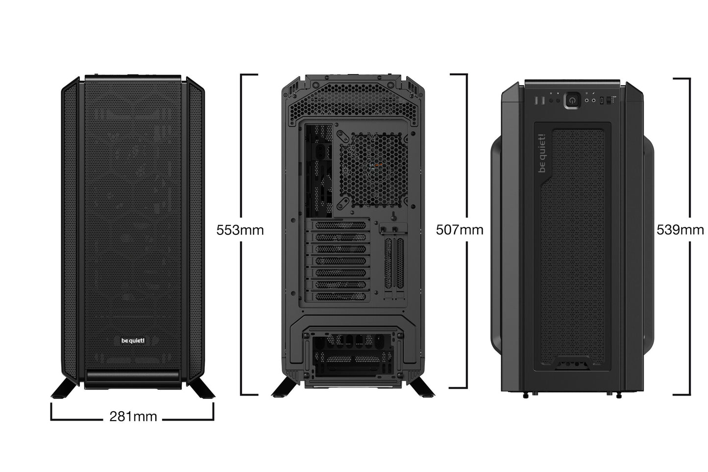 be quiet! Silent Base 802 Black Midi Tower Svart