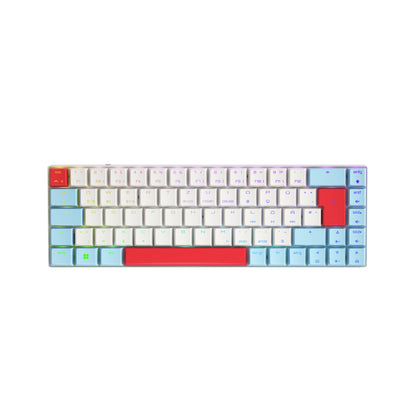 CHERRY MX-LP 2.1 Compact Wireless tangentbord Spela Trådlös RF + Bluetooth QWERTZ tyska Vit