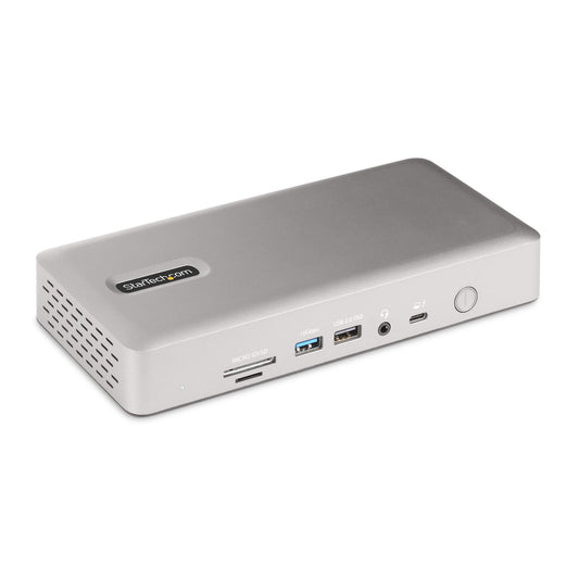 StarTech.com Thunderbolt 4-dockningsstation för flera bildskärmar, dockningsstation för fyra/tre/två bildskärmar - 2x HDMI/2x DisplayPort, 7x USB-hubb, 2,5 Gb Ethernet, 98 W strömförsörjning
