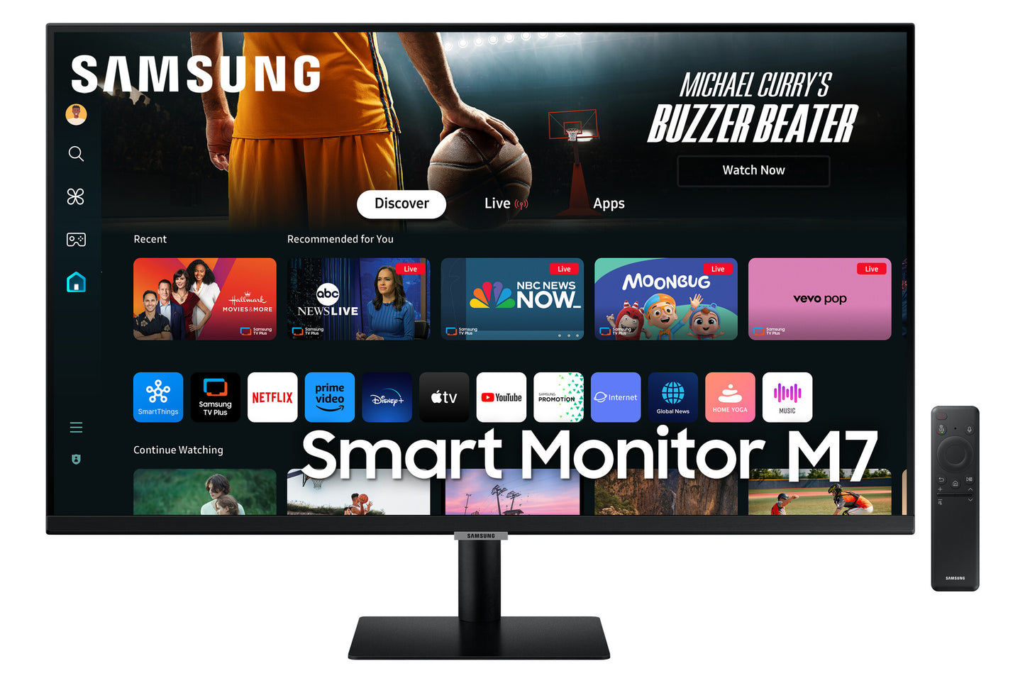 Samsung M70D platta pc-skärmar 81,3 cm (32") 3840 x 2160 pixlar 4K Ultra HD LED Svart