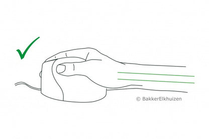 BakkerElkhuizen Evoluent4 Wireless datormöss Kontor högerhand RF Trådlös laser 2600 DPI