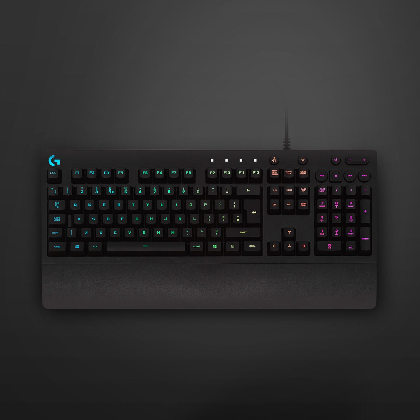 Logitech G G213 Prodigy tangentbord Spela USB QWERTY Amerikanskt internationellt Svart