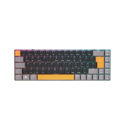 CHERRY MX-LP 2.1 Compact Wireless tangentbord Spela Trådlös RF + Bluetooth QWERTZ tyska Svart