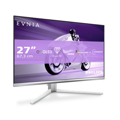 Philips Evnia 8000 27M2N8500/00 platta pc-skärmar 67,3 cm (26.5") 2560 x 1440 pixlar Quad HD QD-OLED Vit