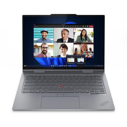 Lenovo ThinkPad X1 2-in-1 Gen 9 Intel Core Ultra 7 155U Hybrid (2-i-1) 35,6 cm (14") Pekskärm 2.8K 32 GB LPDDR5x-SDRAM 1 TB SSD Wi-Fi 6E (802.11ax) Windows 11 Pro Engelsk Grå