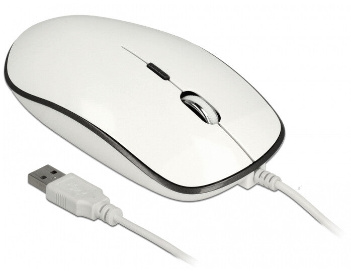 DeLOCK 12532 datormöss Kontor Ambidextrous USB Type-A Optisk 3200 DPI