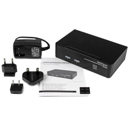 StarTech.com Professionell USB DisplayPort KVM-switch med 2 portar och audio