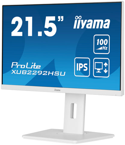 iiyama ProLite XUB2292HSU-W6 platta pc-skärmar 54,6 cm (21.5") 1920 x 1080 pixlar Full HD LED Vit
