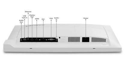 Lenovo C24d-20 LED display 61 cm (24") 1920 x 1200 pixlar Full HD Grå, Vit