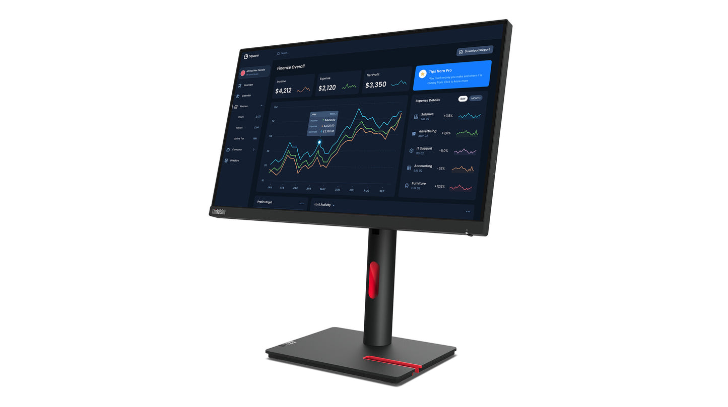 Lenovo ThinkVision T22i-30 LED display 54,6 cm (21.5") 1920 x 1080 pixlar Full HD Svart
