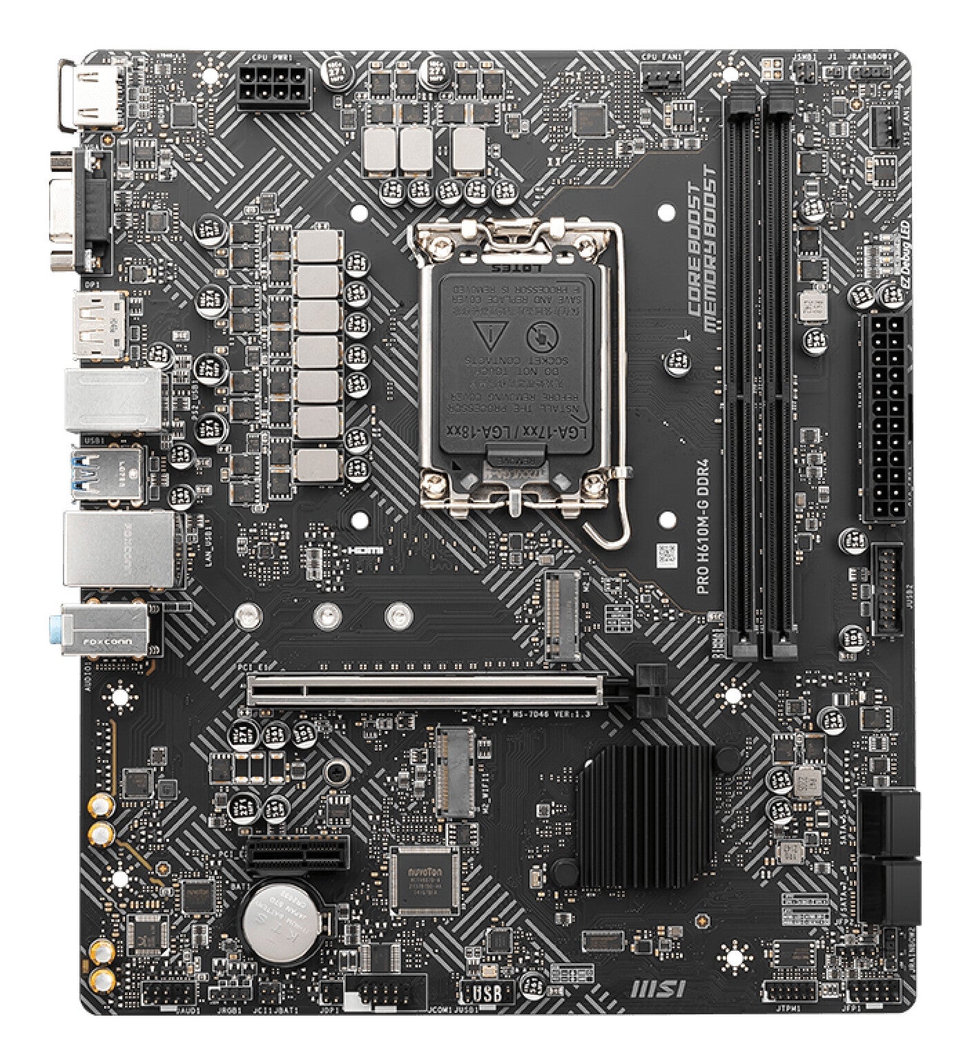 MSI PRO H610M-G DDR4 moderkort Intel H610 LGA 1700 micro ATX