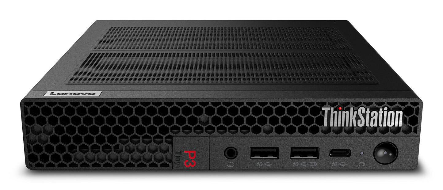 Lenovo ThinkStation P3 Tiny Intel® Core™ i7 i7-14700 16 GB DDR5-SDRAM 512 GB SSD Windows 11 Pro Mini PC Mini-PC Svart