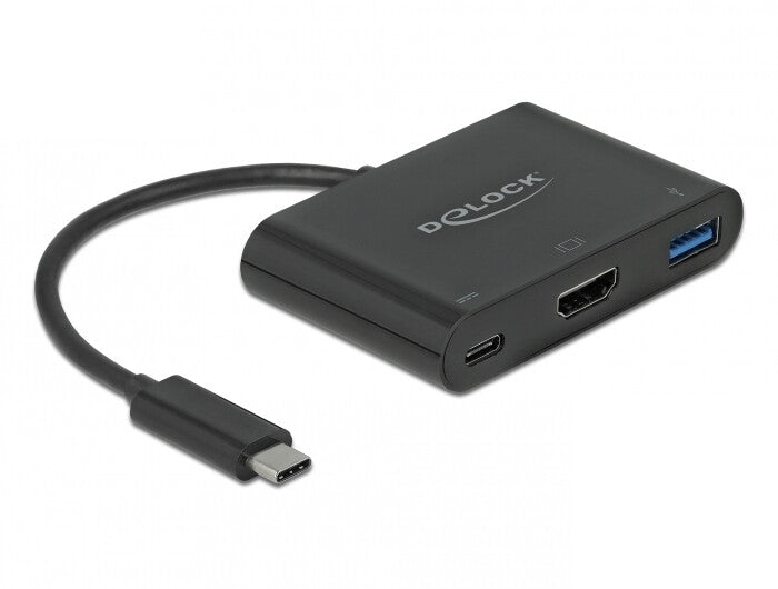 DeLOCK 64091 dockningsstationer för bärbara datorer USB 3.2 Gen 1 (3.1 Gen 1) Type-C Svart