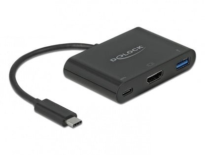 DeLOCK 64091 dockningsstationer för bärbara datorer USB 3.2 Gen 1 (3.1 Gen 1) Type-C Svart