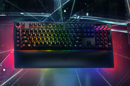 Razer BlackWidow V4 Pro tangentbord Spela USB QWERTZ tyska Svart