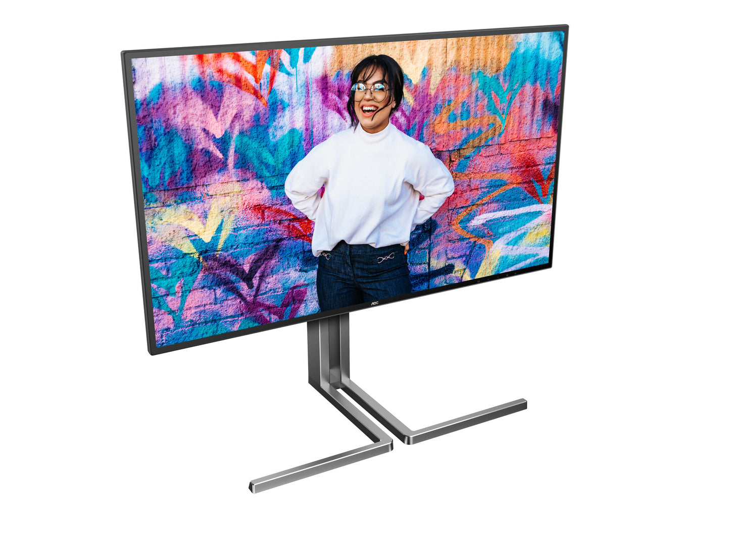 AOC U3 U27U3CV platta pc-skärmar 68,6 cm (27") 3840 x 2160 pixlar 4K Ultra HD LCD Svart