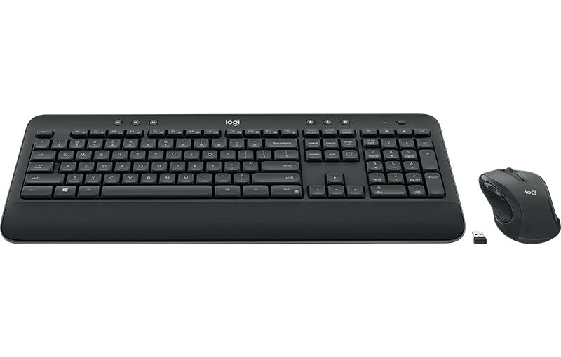 Logitech Advanced MK545 tangentbord Mus inkluderad Kontor RF Trådlös QWERTY Amerikanskt internationellt Svart