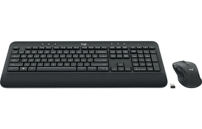Logitech Advanced MK545 tangentbord Mus inkluderad Kontor RF Trådlös QWERTY Amerikanskt internationellt Svart