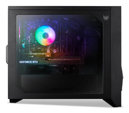 Acer Predator PO3-665_H810 Intel Core Ultra 7 265F 32 GB DDR5-SDRAM 1 TB SSD NVIDIA GeForce RTX 5070 Windows 11 Home Skrivbord PC Svart