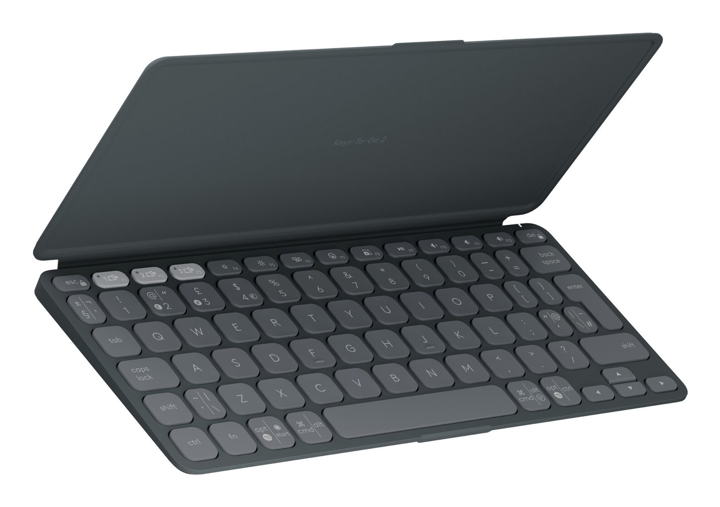 Logitech 920-012984 tangentbord Universal Bluetooth QWERTY Amerikanskt internationellt grafit Logitech Keys-To-Go 2 – bärbart trådlöst tangentbord för surfplatta