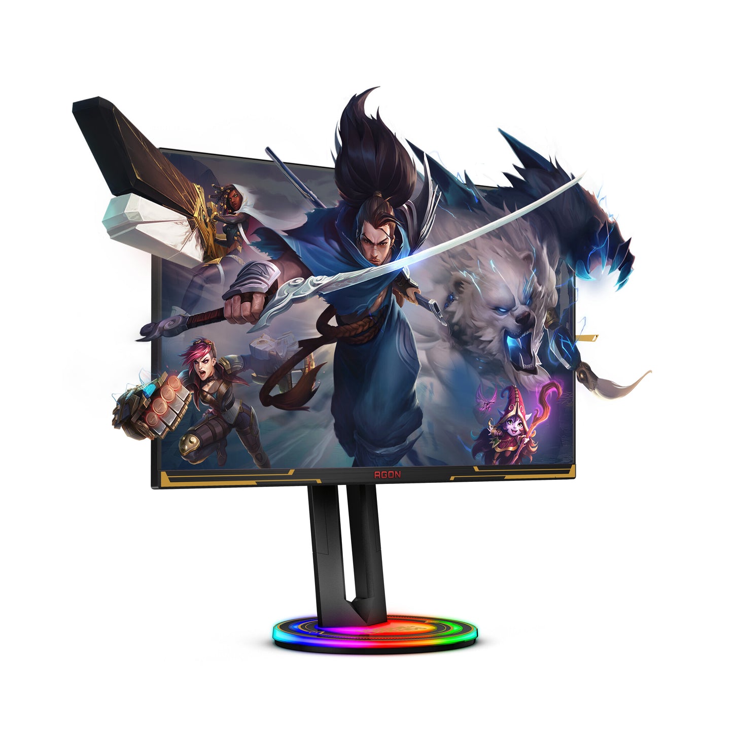 AOC AGON AG275QXL LED display 68,6 cm (27") 2560 x 1440 pixlar Quad HD Svart, Guld