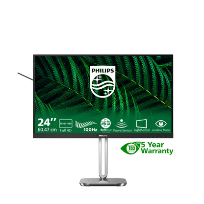Philips 5000 series 24B2G5200/00 platta pc-skärmar 60,5 cm (23.8") 1920 x 1080 pixlar Full HD LCD Antracit