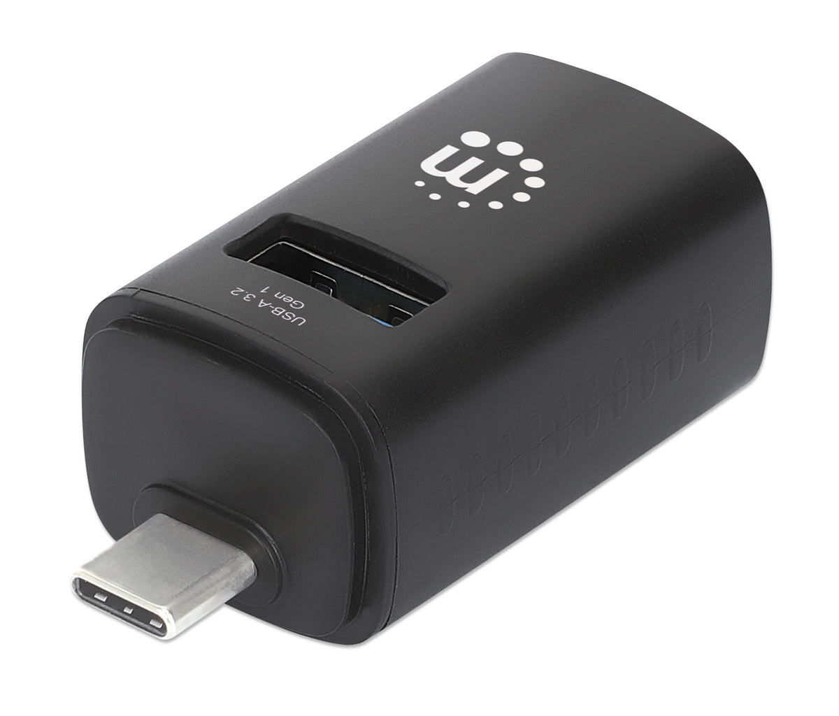 Manhattan 180993 gränssnittshubbar USB 3.2 Gen 1 (3.1 Gen 1) Type-C 5000 Mbit/s Svart