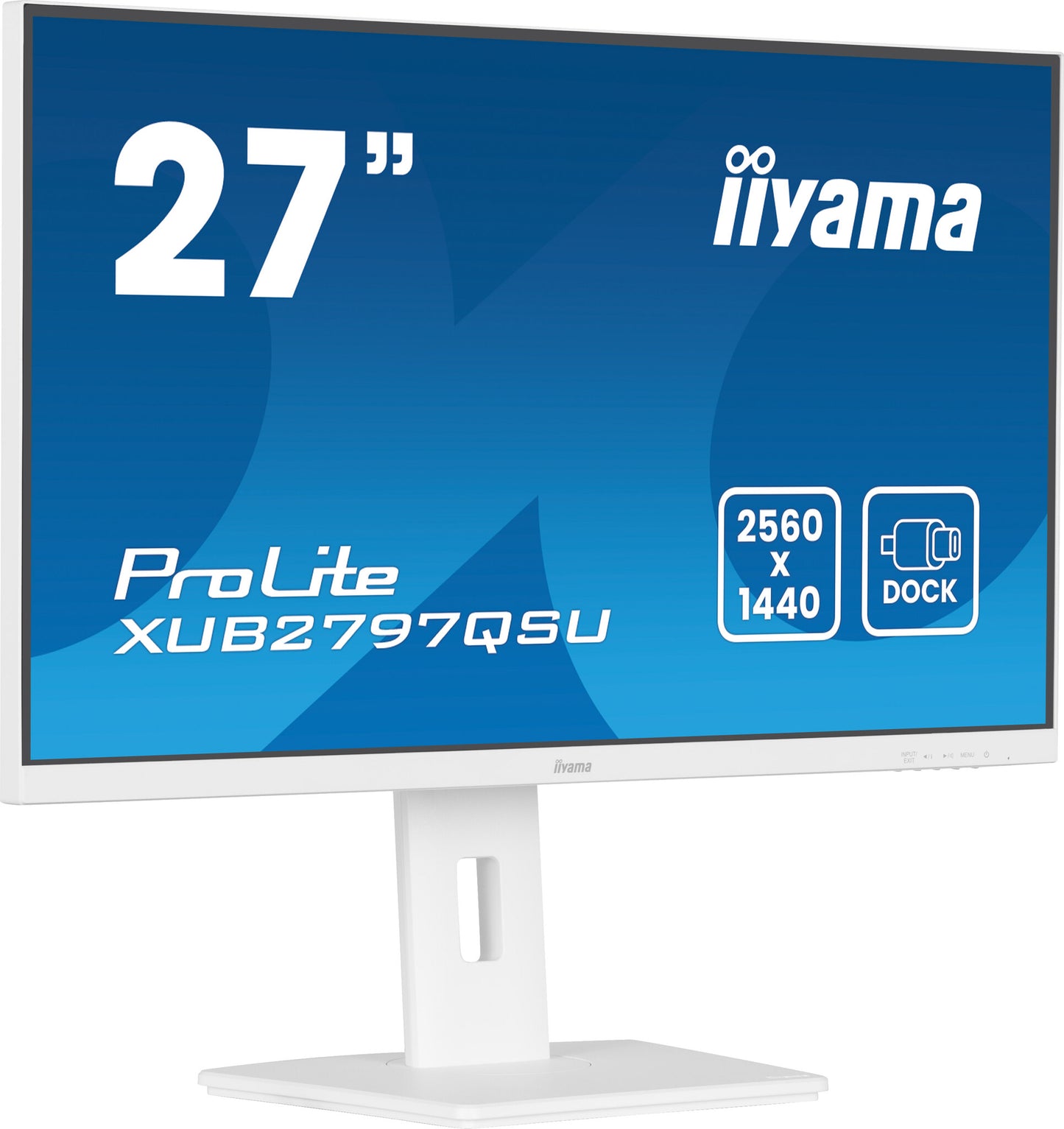 iiyama ProLite XUB2797QSU-W2 platta pc-skärmar 68,6 cm (27") 2560 x 1440 pixlar Quad HD LED Vit