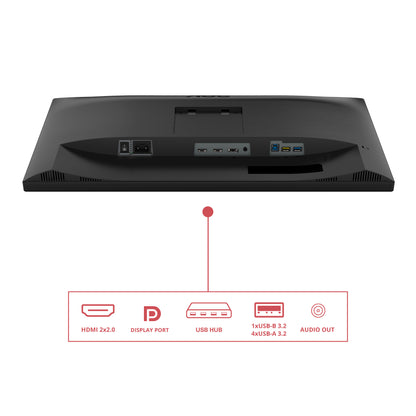 AOC E3 U27E3UF platta pc-skärmar 68,6 cm (27") 3840 x 2160 pixlar 4K Ultra HD LED Svart