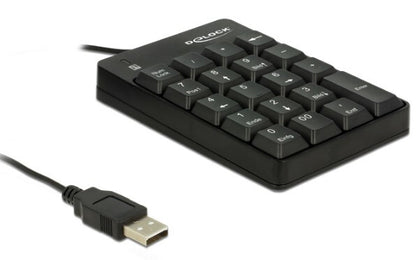DeLOCK 12481 numeriskt tangentbord Universal USB Svart