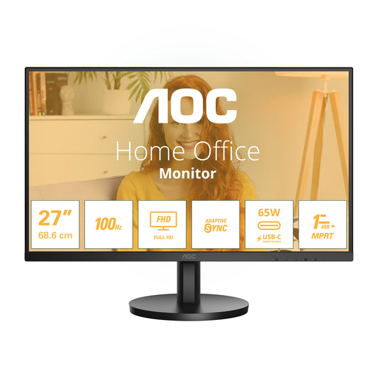 AOC 27B3CA2 platta pc-skärmar 68,6 cm (27") 1920 x 1080 pixlar Full HD LED Svart