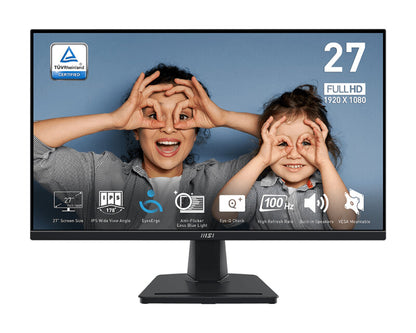 MSI Pro MP275QDE platta pc-skärmar 68,6 cm (27") 2560 x 1440 pixlar Wide Quad HD LCD Svart
